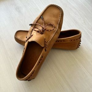 TOD’S Camel leather loafers Size:5-6